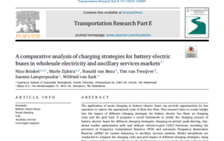 Beeld van artikel in tijdschrift Transport Research E